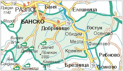 karta bansko raion